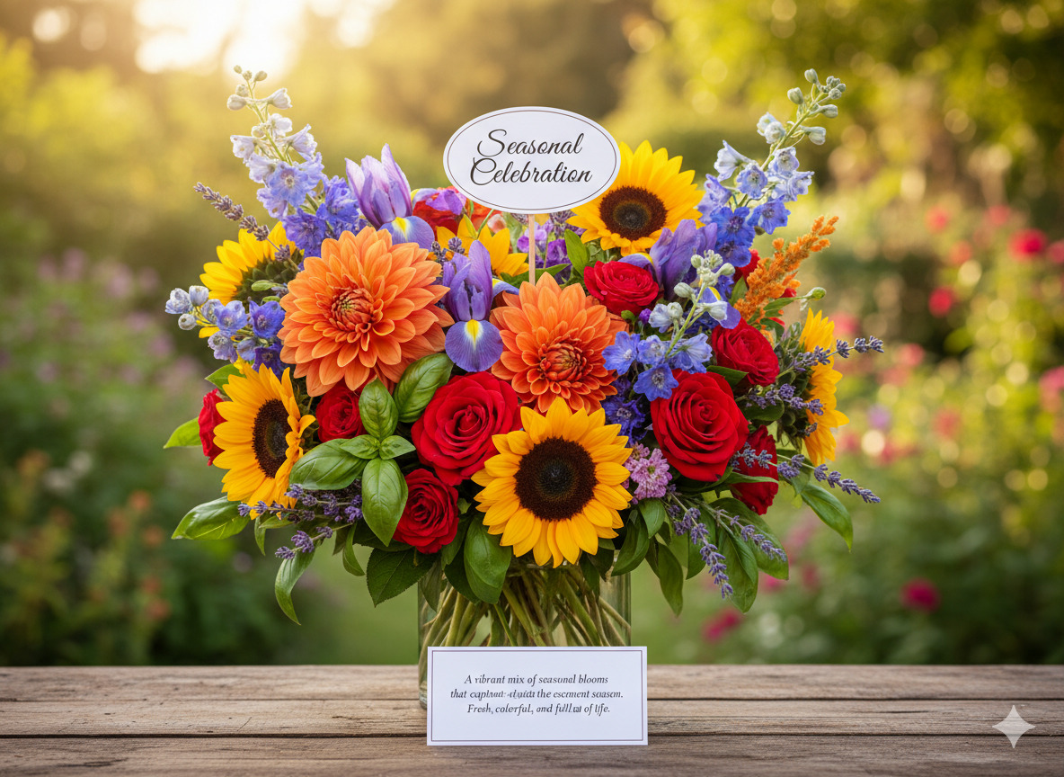 Seasonal celebration bouquet